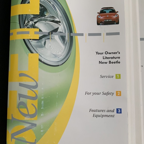 Genuine VW Owners Manual - Picture 6 of 8